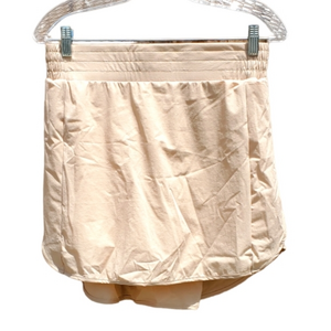 New‎ HALARA 2 In 1 Skort Shorts Cream Athletic Sport Large NWT